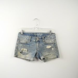 american eagle AE Denimn jean shorts stonewash 0